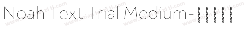 Noah Text Trial Medium字体转换